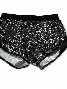 Under Armour HeatGear Running Shorts M Black Speckled Lined Athletic